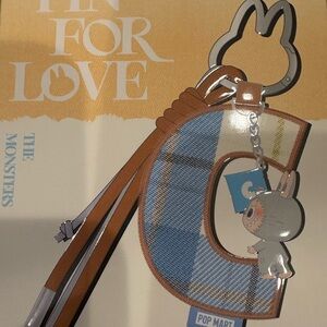 Pin for love Keychain with Character Charm